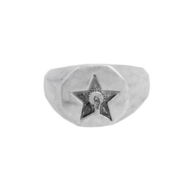 AllSaints Men's Star Signet Ring