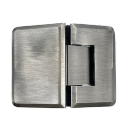 Brixwell H-P135GTG-BP Premier Series Glass To Glass Mount Shower Door Hinge 135 Degree Brushed Pewter