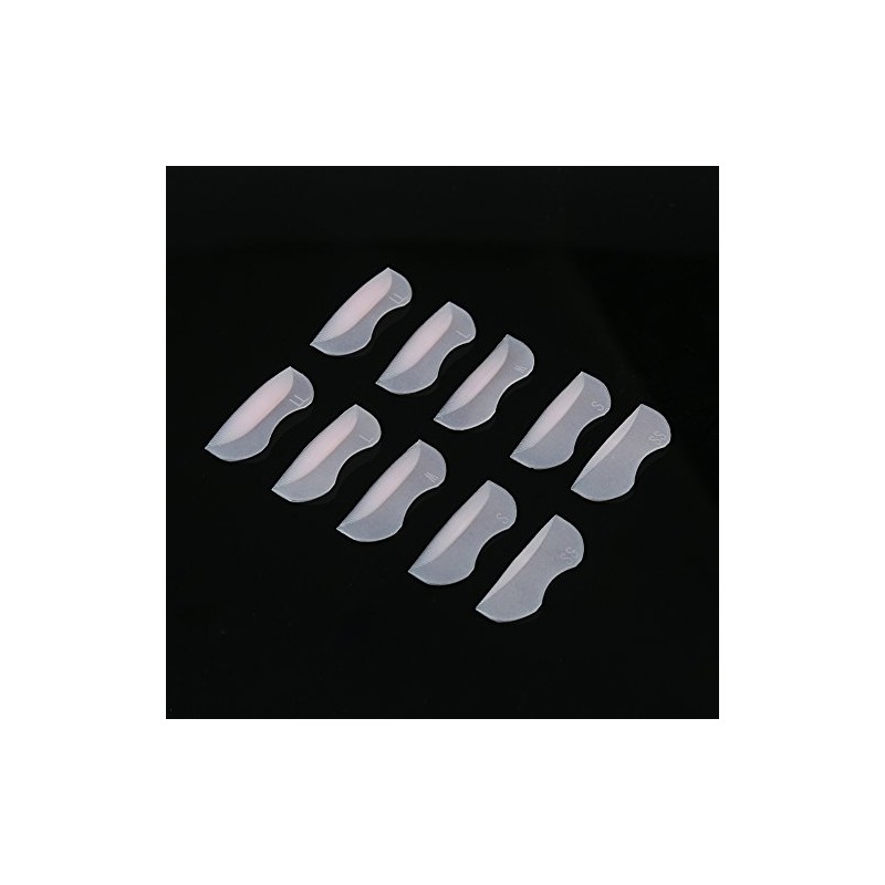 5 Pares de Almohadillas de Silicona para Levantar Pestañas Rizador