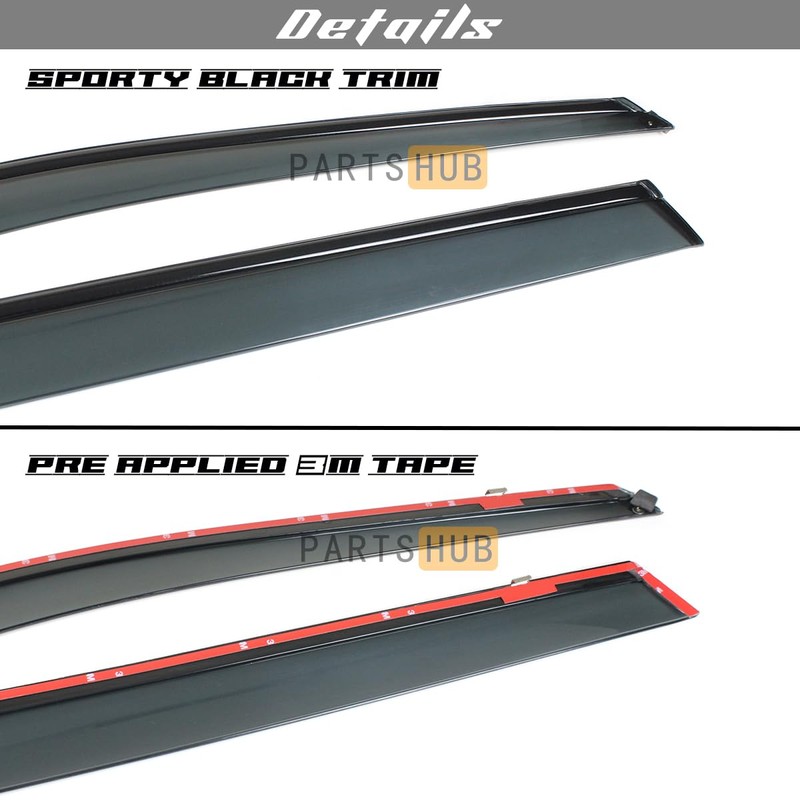 Fits for 2010-2014 Subaru Outback Wagon Sporty Black Trim Smoke
