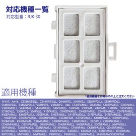 Attrape RJK-30 Refrigerator Water Filter RJK-30 Japan Domestic Tested, Refrigerator Automatic Ice Making, Refrigerator Replacement Filter, Compatible Filter for Hitachi (HITACHI) Automatic Ice Making,