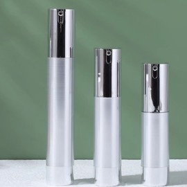 TC2 Luxury Cosmetics Lotion Pump Refill Portion Container Empty Bottle Silver - 30ml / TC2 고급 화장품 로션 펌프 리필 소분 용기 공병 실버 - 30ml