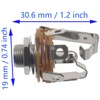 SYCZIOHU 6.35 MM Female Stereo Panel Mount Dual - Channel