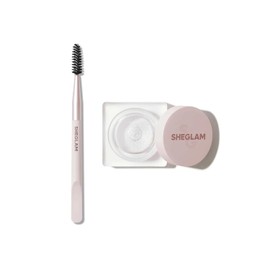 Set Me Up Brow Hold - Crystal Clear by Sheglam for Women - 2 Pc 0.17oz Eyebrow Gel, Brush