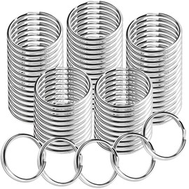 Teenitor 60pcs Key Rings Split Key Ring, Keyring for Crafts, 1 inch Keychain Rings Bulk for Craft, DIY, Home, Cars