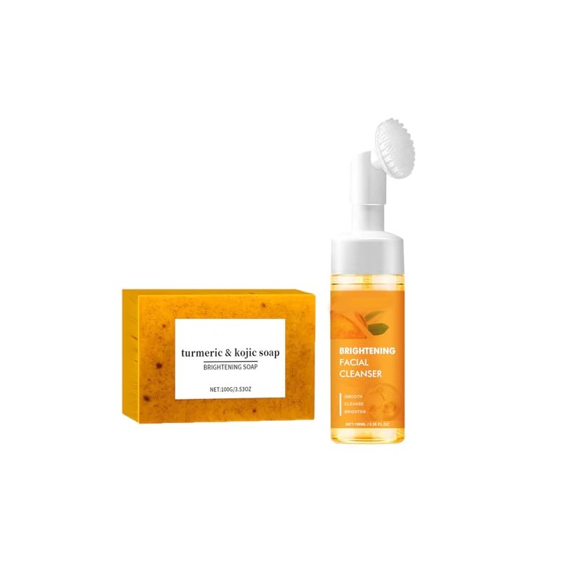 Kojic Acid & Turmeric Soap,Turmeric Foaming Facial Cleanser