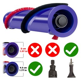 Goodsby Replacement 4 Point for Metal Cross Drive Roller Brush Roll Bar Compatible with Dyson V6 Animal Absolute Cordless Stick Vacuum Cleaner 966821-01, 966084-01