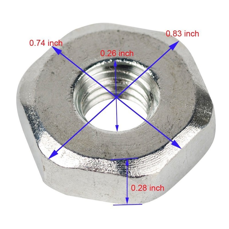 QHALEN Replacement 10Pcs Bar Nuts for STIHL Chainsaw MS170 MS180