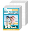 T&W SAME FILM 50 Pack Self Adhesive Laminating Sheets, 4mil,