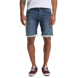 Mustang Men's Regular Fit Chicago Short Jeans, Denim Shorts (Chicago Short) - dark blue Plain, size: 36