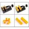 Sourcemall Flat Mini Bench Vise Tabletop Clamp Drill Press Vise