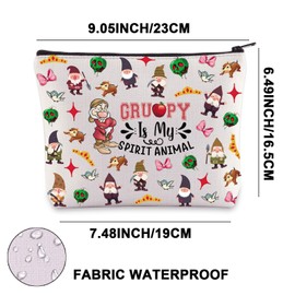 JNIAP Cartoon Movie Makeup Bag Fairy Tales Fan Gifts Fairy Movie Gifts Cartoon Lovers Zipper Pouch, Grump Spirit, Fit