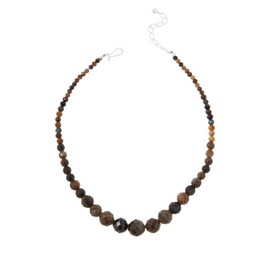Jay King Sterling Silver Jasper Gradual Bead Necklace 18"