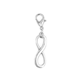 Infinity Clip on Charm Perfect for Necklaces and Bracelets 98T