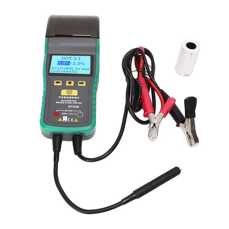 Car Brake Fluid Tester LCD Display Printing Audible Visual Alarm