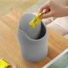 Zerdyne 2 L Plastic Mini Trash Can with Swing-Top Lid,