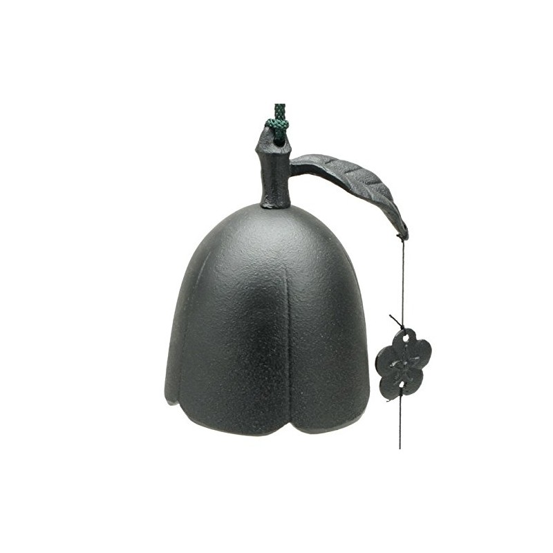 123kotobukijapanstore 1pc Japanese 3-1/2dia Black Plum Bell Wind Chime