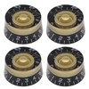 ECSiNG 4Pcs 6mm Guitar Control Knobs Replacement Compatible with Gibson