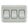 American Technology Components Triple SPST On-Off Switch with Bezel, 12-Volt,