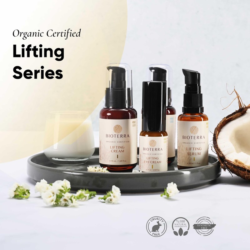 Bioterra Organic Collagen Booster Hyaluronic Acid Serum, Face Moisturiser, Natural