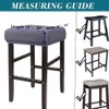 LIULIWEIFA Bar Stool Covers Rectangle Set of 4/2/1 Saddle Bar