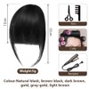 LOPHE Clip in Bangs, 100% Human Hair Bangs Clip in