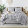 Litanika Light Grey King Size Comforter Set with Sheets -