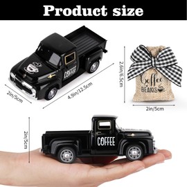 Decoración de Café para Bar, Camión de Metal Con Frijoles, Saco de Arpillera para Cocina, Estación de Café, Hogar, Cafetería, Accesorios Clásicos