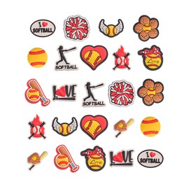 Hevmeg Sports Shoe Charms for Shoes,Baseball Softball Soccer Football Basketball Charms for Boy Girl Women Men