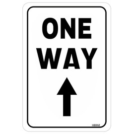 One Way Arrow Sign Street Metal Signs Road Wall Decor Traffic Sign 8X12