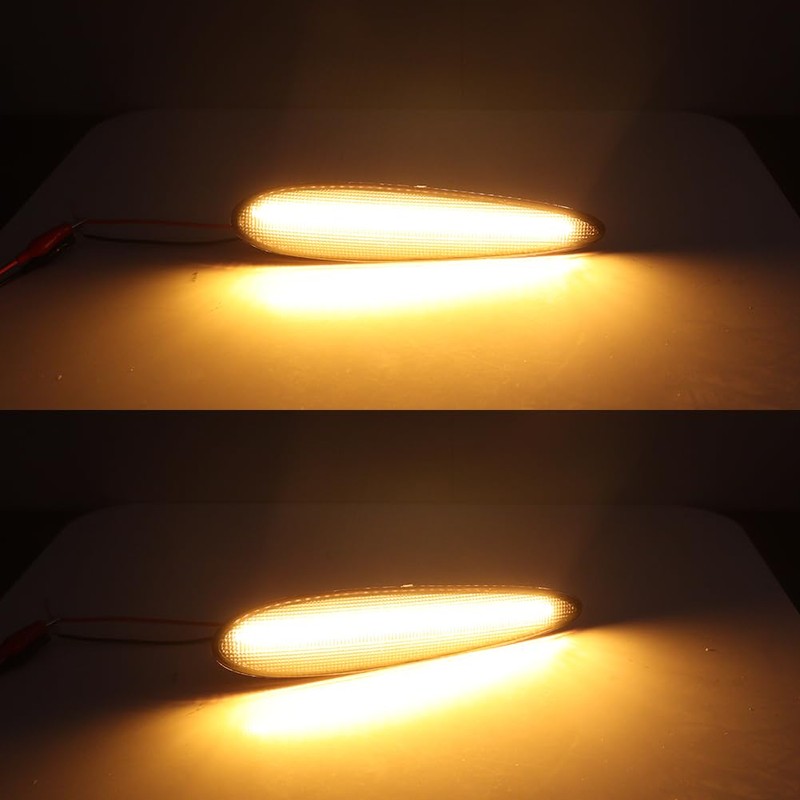 GTINTHEBOX Smoked Lens Amber LED Front Side Marker Lights for