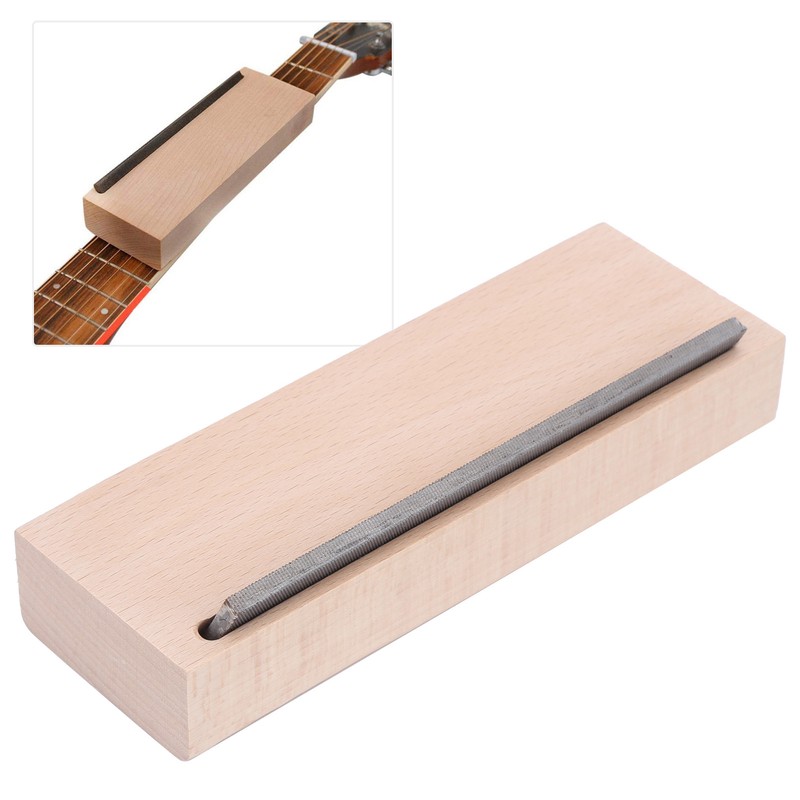Guitar Fret Beveling File Wooden Cutting Edge Polishing Tool Musical