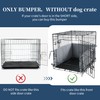 Hombys Dog Crate Bumper with Ties - Soft Crate Accessory