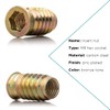 YoiYee Wood Furniture M8 x 25 mm Threaded Insert Nuts