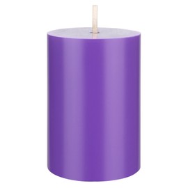 Mega Candles 1 pc Unscented Solid Lavender Pillar Candles, Hand Poured Premium Wax Candle 2 Inch x 3 Inch, Home Décor, Spas, Weddings, Occasions, Party, Centerpieces, Holidays, Vigils, Prayers