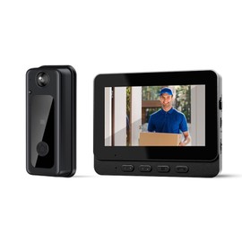 Wireless WiFi Video Doorbell Intercom System, 1080P Video Doorbell Camera with Monitor, Video Door Phone System with 170° Wide Angle Night Vision 2 Way Talk for Home Surveillance