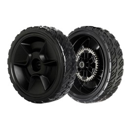 2pcs Lawn Mower Rear Drive Wheels Replaces 42710-VR8-N00ZA - 8" Wheels Assebmly Fit with Honda HRN216 Walk-Behind Lawn Mower