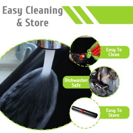 KitchenRaku Universal Teflon Oven Cooker Mat 32 x 50 cm, Non-Stick Oven Liners for the Bottom of the Oven, Home Accessories & Kitchen Accessories, Suitable for Most Ovens and Hobs (Black, Pack of 2)