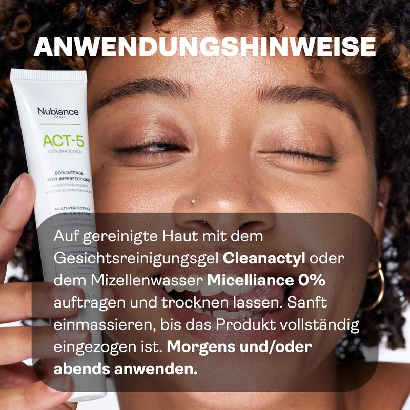 NUBIANCE - ACT-5-30ml - Anti-acne face cream anti-pimple - For