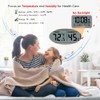 WallarGe Auto Set Digital Wall Clock Battery Operated, Desk Clocks