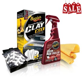 Meguiar's Smooth Surface Clay Kit - Safe and Easy Car Claying for a smooth.