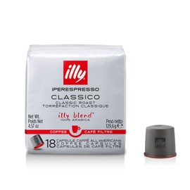 illy Coffee, iper Coffee Capsule, Medium Roast Drip Pod, 100% Arabica Bean Signature Italian Blend, Premium Gourmet Roast Brewed, Compatible with Multi Beverage illy iperEspresso Machines (18 ct)