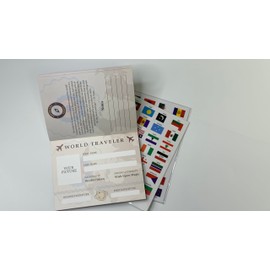 Global Adventure Passport - Eat & Drink Around The World - Perfect for Epcot and Beyond - 50 Countries, Ratings, Flags, World Flag Stickers (2)