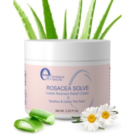 Rosacea Solve Face Moisturizer - Redness Corrector for Face Rosacea Cream with Aloe Vera & Hyaluronic Acid - Day-Night Cream for Women & Men by e70, 2.25 fl. oz., Single