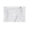 Voltaire 22" Ceramic Vessel Bathroom Sink, White Marble