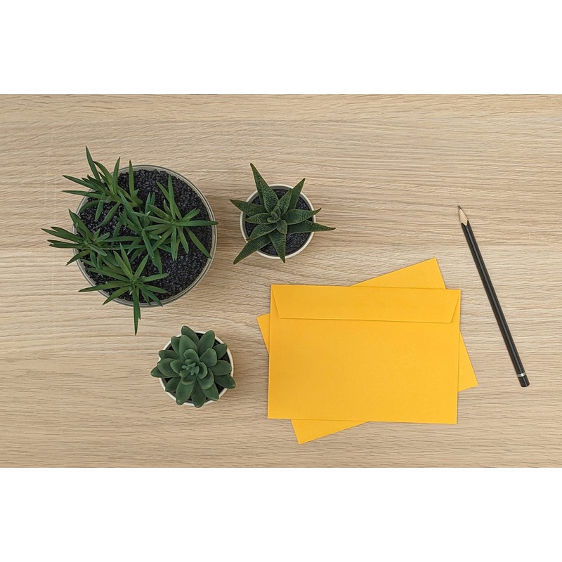 Envelopes DIN C6 Windowless (Pack of 25, Orange)