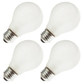 Industrial Performance 25A19/RS 75V, 25 Watt, A19, Medium Screw (E26) Base Light Bulb (4 Bulbs)