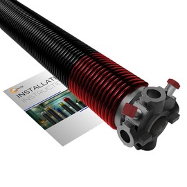 Garage Door Torsion Springs 225x1.75x31 | for The Right Side of Garage Door | Fix and Repair 7 or 8 Feet Garage Door | Precision E-Coating 5-Year Warranty Min. 30,000 Cycles (Black Cone)