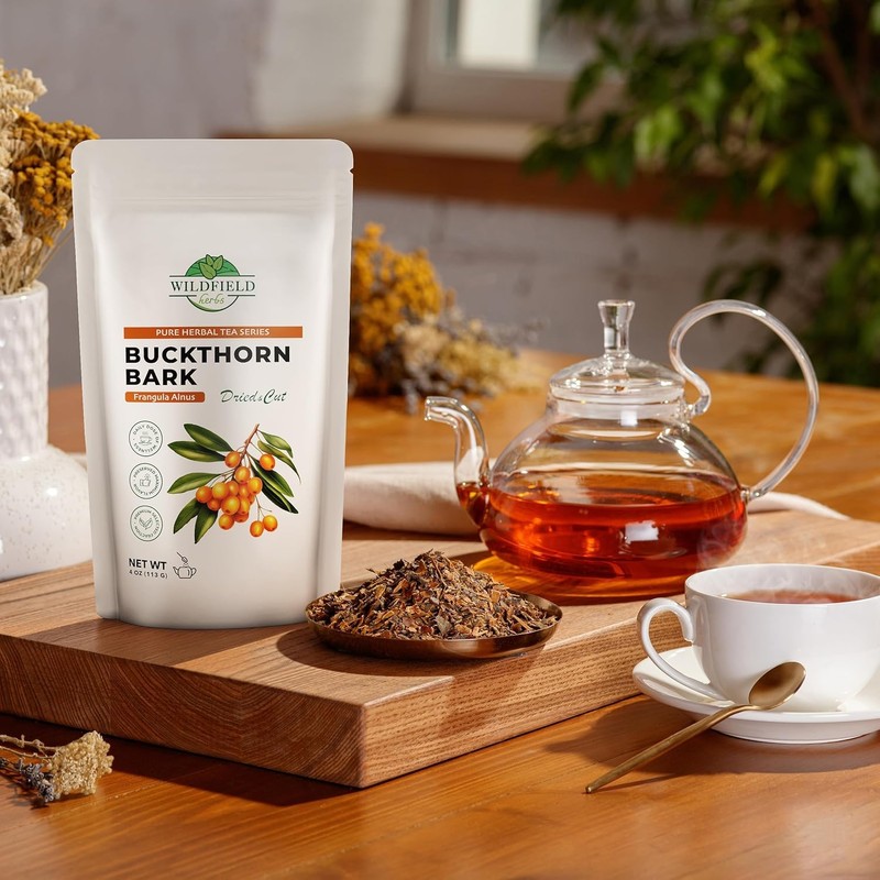 4 oz. Buckthorn Bark Buckthorn Tea Herbal (Frangula Alnus) -
