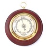 Youshiko (Latest 2024 Version) Traditional Barometer Mahogany Wood Surround Forecaster